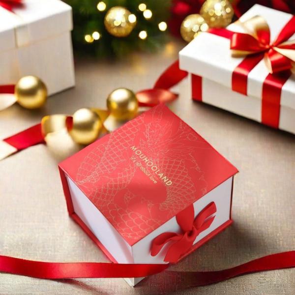 Gold Hot Stamping Rigid Cardboard Cosmetic Gift Box Packaging Book Shaped