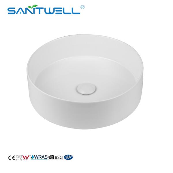 China SUppliers European Style Water Sink Sanitary Ceramic Basin Above Counter