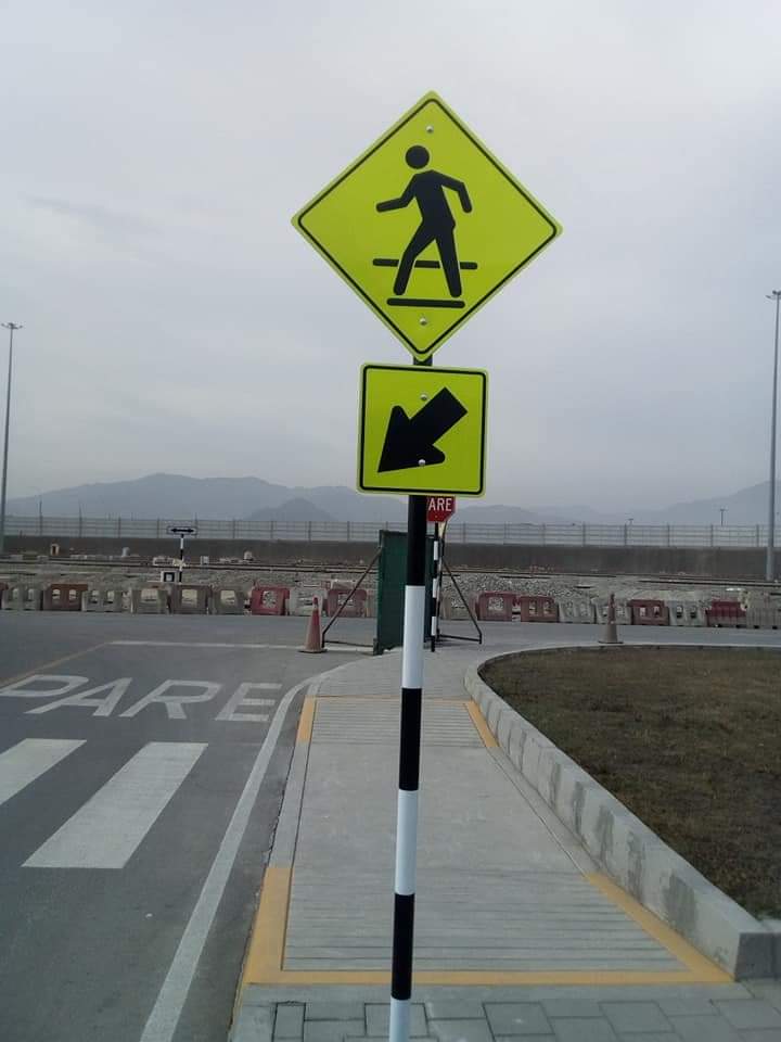10cm-25cm Reflective Tape Road Sign Board For Traffic Safety Warning