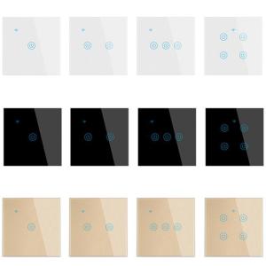 Wholesale Tuya Smart Switch Panel Wifi Smart Wall Touch Light Switch Glass Panel from china suppliers