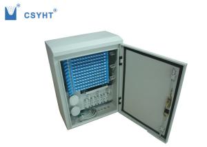 Wholesale 144FO / 288FO Fiber Optic Cabinet , 12 Ports Outdoor Fiber Box With Pedestal from china suppliers