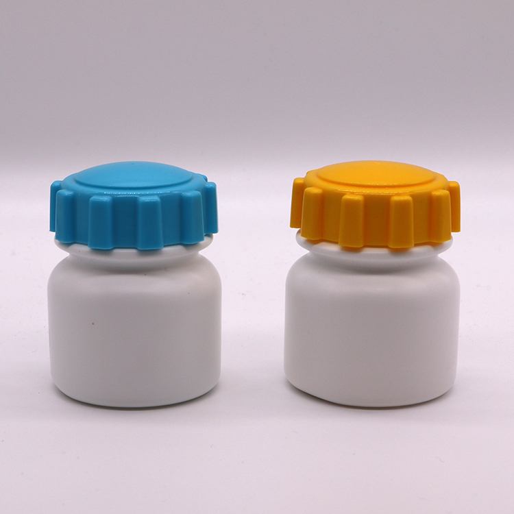 SCREW CAP 100mL Round Shape PE Plastic Bottle for Medicine Solid Tablet Storage