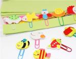 Fashion cute cartoon animals paper clips wooden paper clips