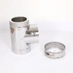 Fitting Insulated Flue Pipe , Double Wall Stainless Chimney Pipe Welding