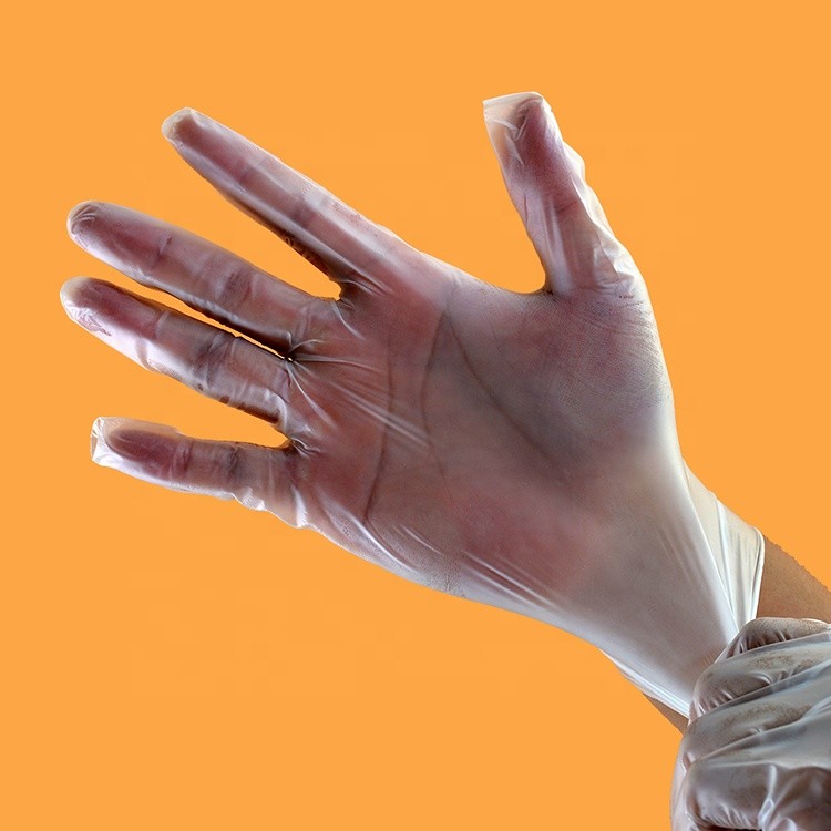 Medical Vinyl Exam Gloves Powder Free Latex Free Flexible Non Slip Design