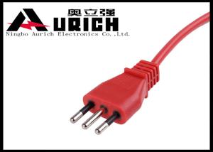 Wholesale Three Pin Plug Italy AC Power Cord , Home Appliance Electric Extension Cable from china suppliers