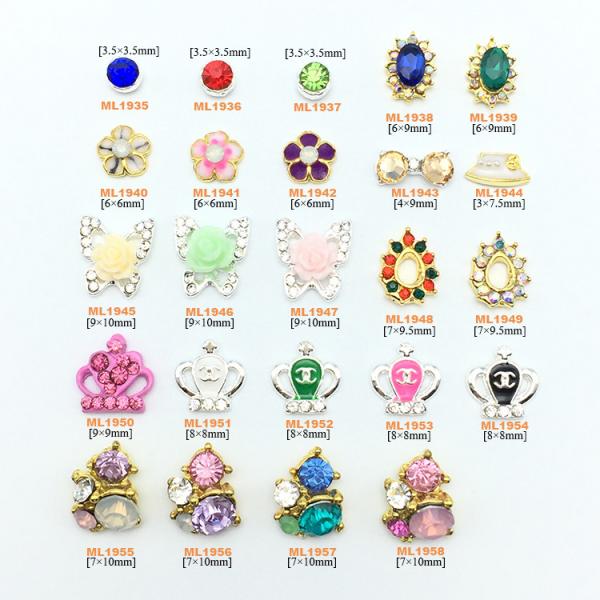 Hot NEW Wholesale Alloy Jewelry 3D Nail Art Jewelry Nail rhinestones Sticker
