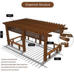 Outdoor Insect Prevention PVC Column Garden Arches and Arbors for Balcony Farm