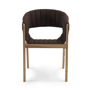 Wholesale Leisure time Furniture used white ash solid wood legs with Brown Fabric cushion from china suppliers