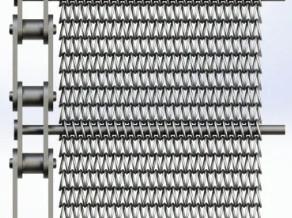 Wholesale 1mm Stainless Steel Eye Flex Conveyor Belt Heavy Duty Metal Screen Mesh from china suppliers
