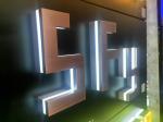 Custom Signs Logo Metal Brand Advertising Gold Metal Wall Decor Business Signs