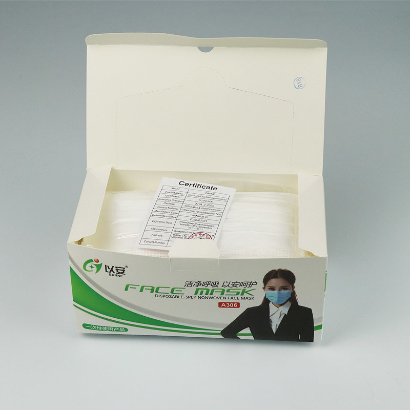 Medical Grade Dust Proof 3 Ply Non Woven Face Mask