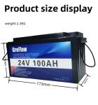 2560WH Lifepo4 Storage Battery Pack 24V 100Ah With Prismatic Cell