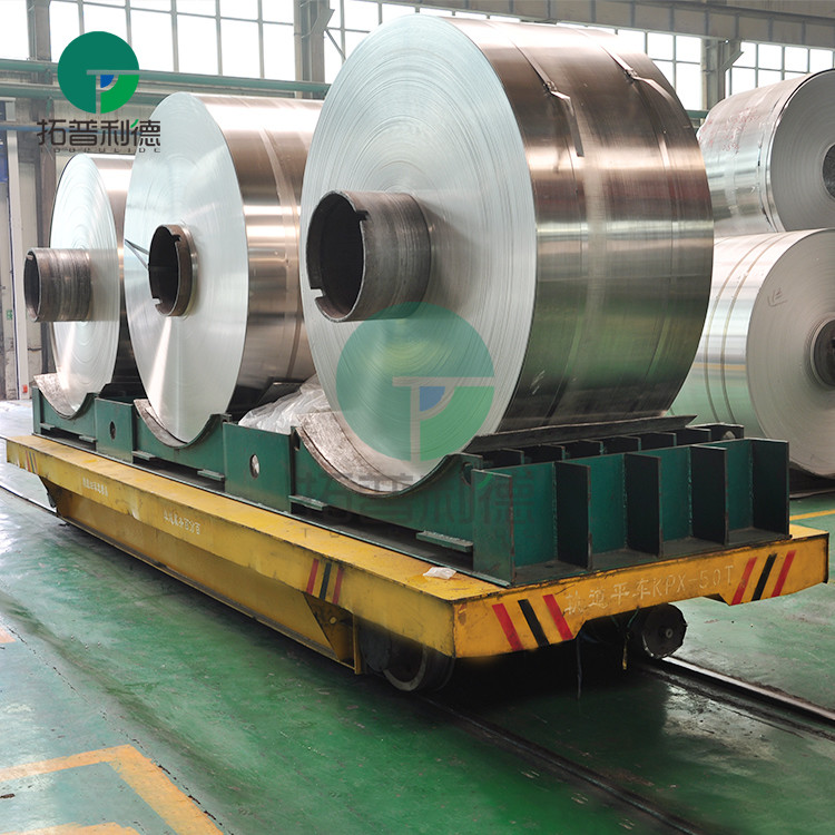 Railway battery heavy load transfer cart for coils in workshop