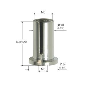 Wholesale Nickel Plated Ceiling Cable Hanging Parts Side Groove M6 Female Thread YW86253 from china suppliers