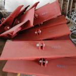 Durable Metal Ground Anchors For Power Erection Construction With Fire Flame
