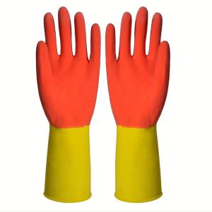 Wholesale Durable Household Kitchen Rubber Gloves For Cleaning And Dishwashing from china suppliers