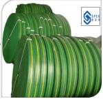 Yellow ,green , rubber canvas lift with industrial belt