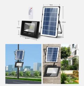 Wholesale Remote Control Outdoor Ip66 Led Flood Lamp 25W 40W 60W 100W 200W 300W Solar Energy Flood Light from china suppliers