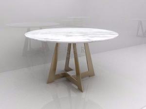 Wholesale Italy Simple Style Modern Designs Round Marble Coffee Table ZZ-ZTA1711 from china suppliers