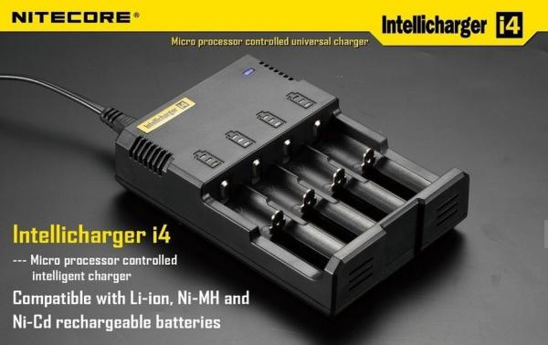 Nitecore i4 charger/ universal /li-ion universal li-ion battery charger wtih CE