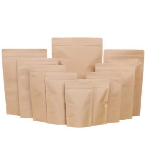 Wholesale Resealable 250g foil stand up k pouch kraft paper bag for Food from china suppliers