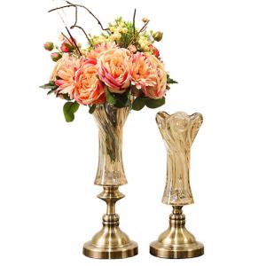 Wholesale Classical Crystal Glass Transparent Vase Flower Display Glass Vase from china suppliers