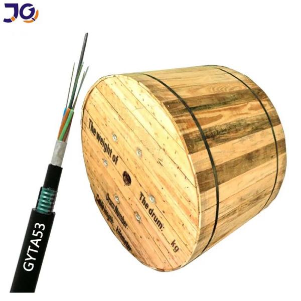 Quality Aluminum Armored Direct Buried Fiber Optic Cable GYTA53 Outdoor Underground for sale
