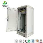 Color Coated Steel Outdoor Telecom Cabinet , 19" Outdoor Rack Mount Enclosure