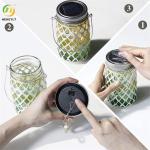 5.5" LED Commercial Light Solar Powered Outdoor Glass Lantern