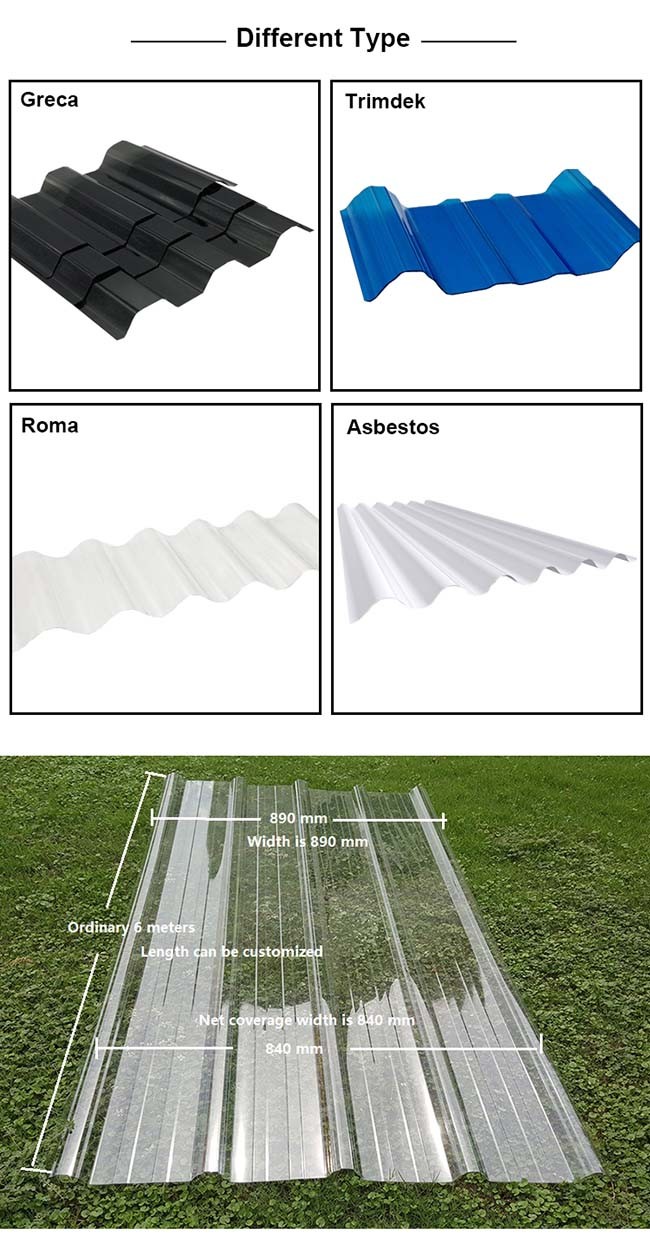 Awning 4.5mm Transparent Corrugated Sheet