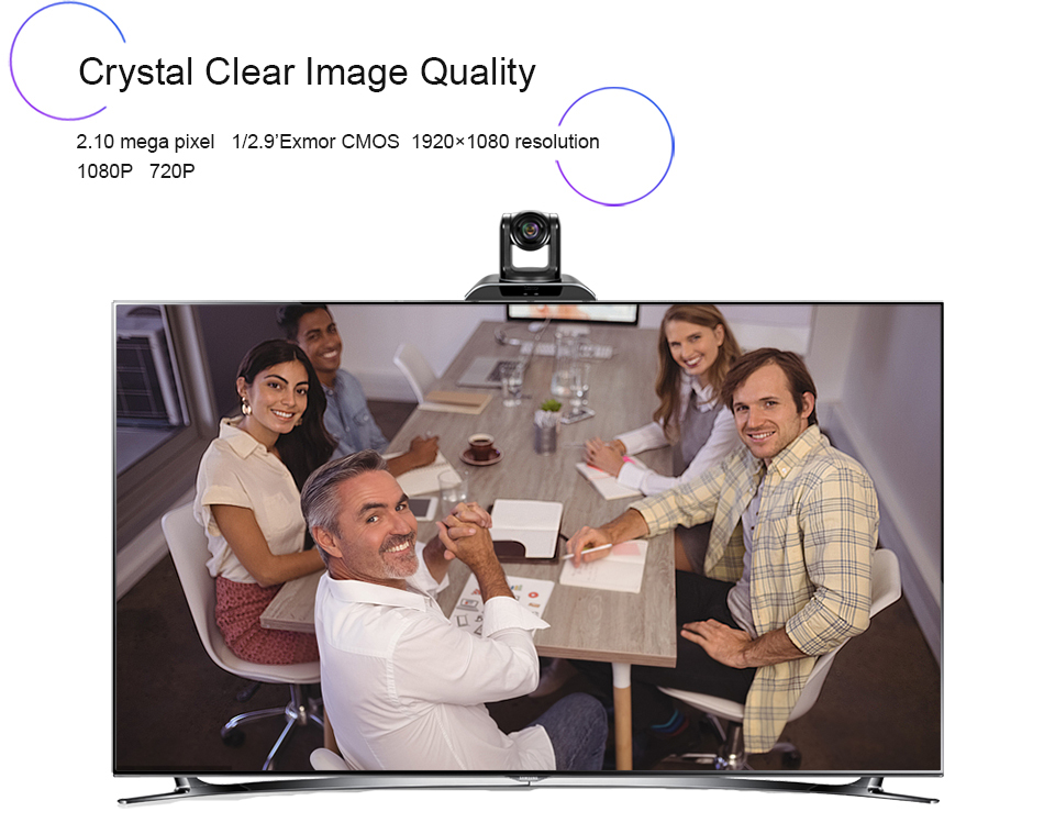 VHD102U 10x Zoom 1080p PTZ Video Conference Camera 360 Degree Video Camera