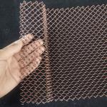 Aluminum Gold Metal Chain Mesh Ceiling Curtain For Room Divider