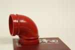 90° Grooved End Pipe Fittings DN60-426 3mm Wall Thickness