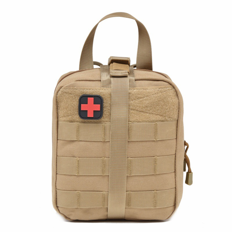 Nylon Fabric Small Red Empty Bag for Emergency First Aid Kit at Home and Travel