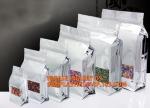 Reusable Stand up Zipper Pouch Aluminum Foil Bags, Square Bottom Coffee