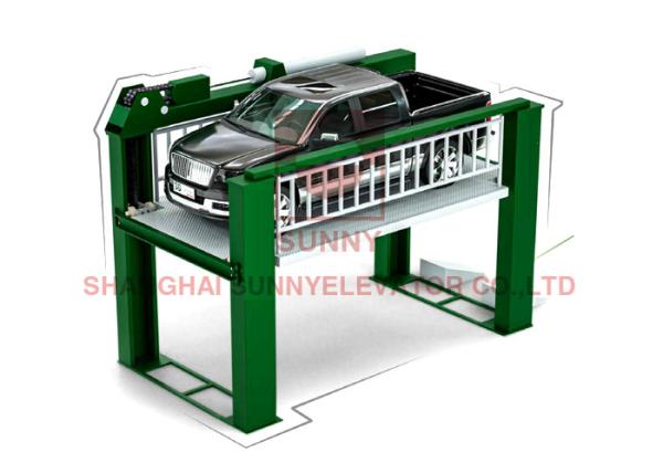 Hydraulic Four Post Auto Parking Lift Floor Mounted Heavy Duty Car Elevator For
