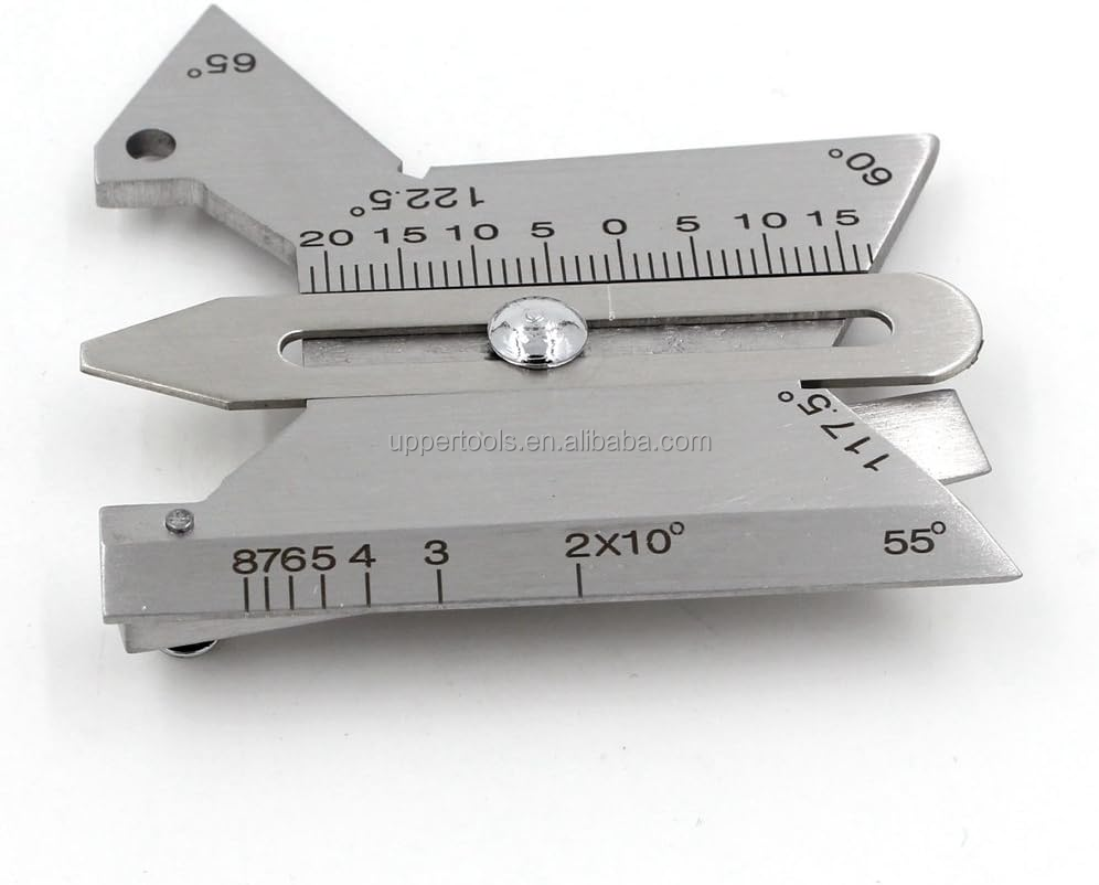 Silver HJC30 Double Slide Stainless Steel Welding Gauge for Multi Function Welding