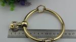 China factory wholesale customize 95 mm round shape zinc alloy light gold circle