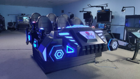 6 Seats 9d Virtual Reality Simulator Movie Theater plastic Material