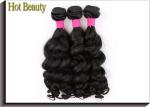 Grade 5A Virgin Brazilian Hair Extension Natural Wave , Natural Black Human Hair
