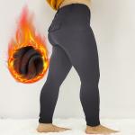 Full Seat Winter Horse Riding Pants Brushed Fabric Equestrian Tights Anti