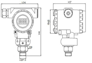 Stable Performance Industrial Pressure Transmitter / Silicon Pressure Transmitter