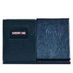 Fashion Creative Multifunction Customized Logo Pu Leather Desk Storage Wireless