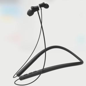 Wholesale Silicon Black 96mAh Neckband Bluetooth Earphones Jagged Design from china suppliers