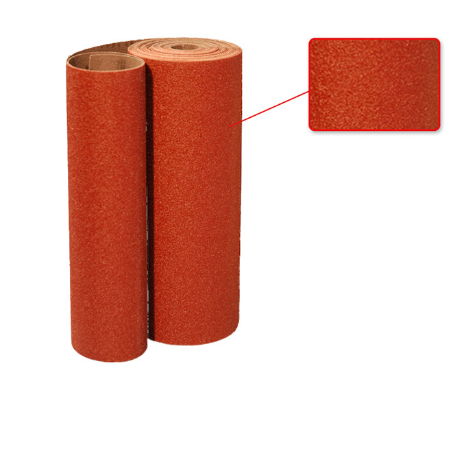 Red Ceramic Alumina Y-Wt Polyester Cloth Sanding Belts Cool Grinding Coating