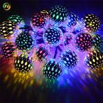 Solar Outdoor Waterproof Moroccan String Lights For Terrace Garden Party Festive