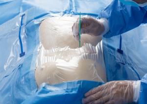 Wholesale Laparoscopy Disposable Surgical Drapes With Medical Pouch And Tube Holder 3M Incision Film from china suppliers