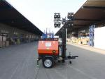 Diesel Powered Mobile Light Tower Length 4360mm 320° Mast Rotation Powder Coated