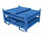 Galvanized Steel Warehouse Metal Storage Bins Powder Coated Surface Blue Color